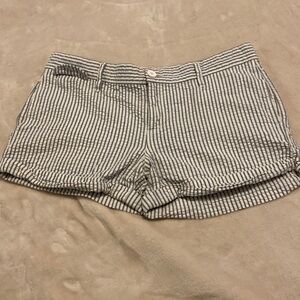 Joe's Jeans Striped Gray and White Women Shorts